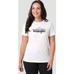 Wrangler T-Shirt Weiß Weiß