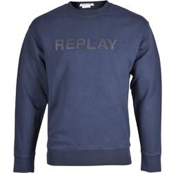 Replay Logo Crew Neck Sweatshirt - Blå