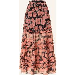 Ted Baker Micro Ruffle Tiered Midi Skirt