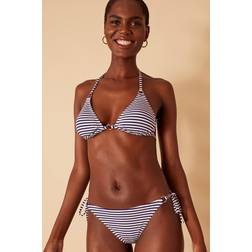 Accessorize Ring Detail Stripe Bikini Bottoms