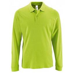 Sol's Herren, Poloshirt, Perfect Langarm Pique Polohemd, Mehrfarbig