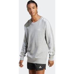 adidas Essentials French Terry 3-Stripes Sweatshirt Grey Heather