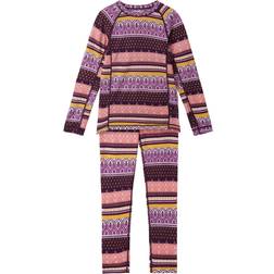 Reima Kid's Wool Bamboo Base Layer Set Taitoa - Deep Purple (5200030B-4962)