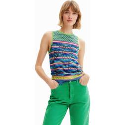 Desigual Bomuld T-Shirt Green