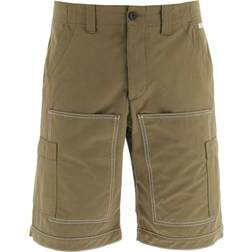 MSGM Double Topstitching Cargo Shorts - Green