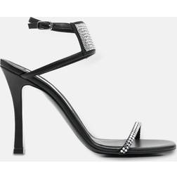 Stella McCartney 100 Crystal-Embellished Sandals - Black