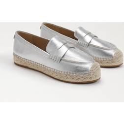 Sam Edelman Damen Kai Flacher Slipper, Soft Silber, 41.5