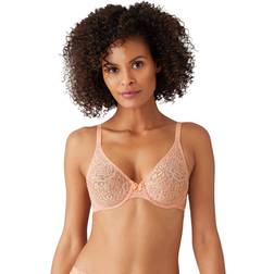 Wacoal Halo Lace Underwire Bra - Pink
