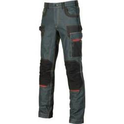 U-Power Jeanshose Platinum Button Rust Blue