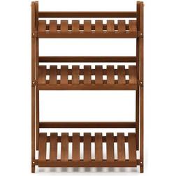 Furinno Tioman Hardwood 3-Tier Flower Rack Book Shelf