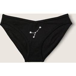 PINK Cotton Panty, Black, Women's Panties