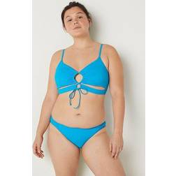 PINK Ruched-Front Bottom, Blue, Women's Bottoms