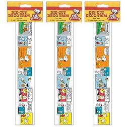 Eureka Peanuts Comic Blocks Extra Wide Die Cut Deco Trim Pieces Poster