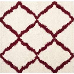 Safavieh Dallas Shag Giusy Trellis Red, White