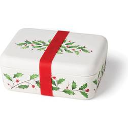 Lenox Holiday Bamboo Bento Lunch Box Food Container