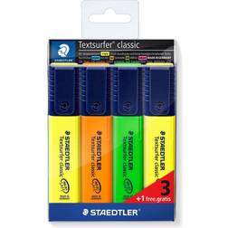 Staedtler Textsurfer Classic 364 Highlighter 3-pack + 1 free