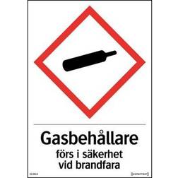 Systemtext Skilt Gasbeholdere Til Lager