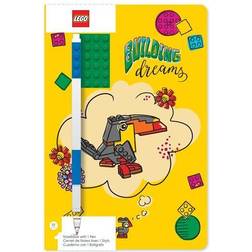 Euromic LEGO STATIONERY notebook BUILDING DREAMS w/gel pen Beställningsvara, 6-7 vardagar leveranstid