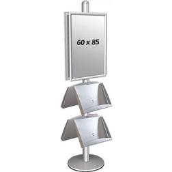 Multistand 4 Dobbeltsidet, 60x85cm. stålholder