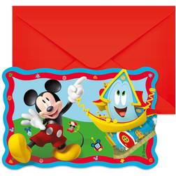 Procos Qualatex, Grusskarte Briefpapier, Invitations Mickey Mouse Anniversaire (6Stk