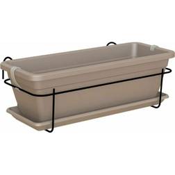 Artevasi Kit Balcon Jardiniere Venezia 50 cm Taupe 50 x 19.5 x H16.3 cm - 1.16l