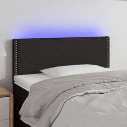 vidaXL LED tyg Sänggavel