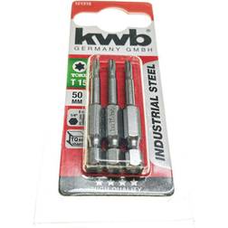 Kwb 121315 Hex bit T 15 Steel 3 pcs