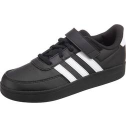 Adidas Breaknet Lifestyle Court Elastic Lace and Top Strap Shoes - Core Black/Cloud White/Cloud White