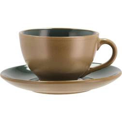 Bitz Avec Soucoupe 24 cl Mat Wood-forest Tasse