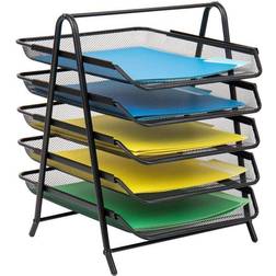 Mind Reader Network Collection 5-Tier Tray File Folders Desk Organization Set