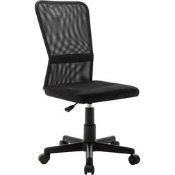 vidaXL 44 x 52 x 100 cm Meshstof Sort Kontorstol