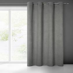 Eurofirany Carlo Extra Long Blackout Curtain W53 x L98 Dark Grey