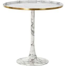 Dkd Home Decor D'Appoint Doré Aluminium Blanc Marbre 51 x 51 x 51 cm Table Basse