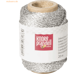 Knorr Prandell Twistat snöre 1,5 mm Metallic Silver 20 m