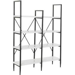 Dkd Home Decor Black Metal White 4 Book Shelf