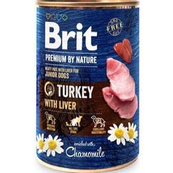 Brit Premium Nature dåsemad Turkey w/Liver, 400g