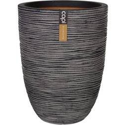 Capi Vaso Nature Rib Elegante Basso 46x58 cm Antracite KOFZ783