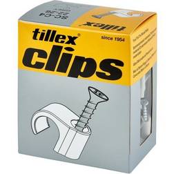 Tillex Skrueclips 22-26 mm, rund, PH2, grå 50 stk