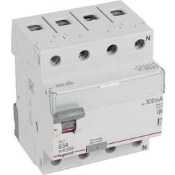 Legrand Fejlstrømsafbryder TX3 PFI 63A 300mA, 4P, 4M, 10kA, type A