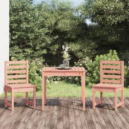 vidaXL de Jardin 3 pcs Bois Massif Douglas Ensemble de Bistrot, 1 Table incluse 2 Chaises