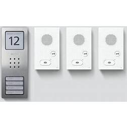 Siedle Set CAB 850-3 E/W Dørsamtaleanlæg Bredbånd Inforfelt Sølv Hvid