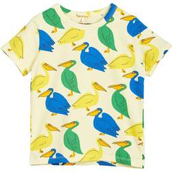 Mini Rodini Printed Cotton-Blend T-Shirt - Yellow