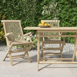 vidaXL Gartenstühle 2 Gartenessstuhl