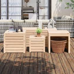 vidaXL 4-tlg Gartenbox-Set Massivholz Kiefer Lounge-Set