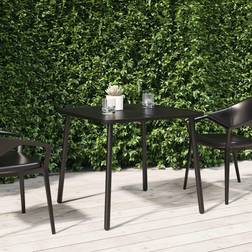 vidaXL Table De Jardin Anthracite 80x80x71 cm Acier