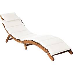 vidaXL Sun Lounger with Cream