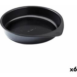 Pyrex Magic Black Metal Cake Mould Set of 6 20 cm Baking Tin