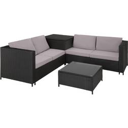 tectake polyrattan Siena Loungesæt