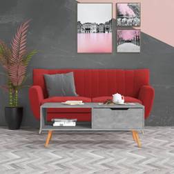 vidaXL 100x49,5x43 spånplade Sofabord