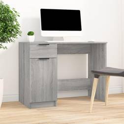 vidaXL Grey sonoma Study Writing Desk